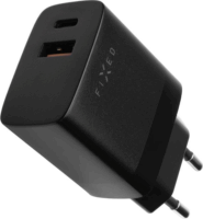 Fixed Travel 1x USB Type-C / 1x USB Type-A Hálózati töltő - Fekete (20W)