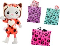 Mattel Barbie Reveal Chelsea Costume Cuties: Kitty piros panda baba