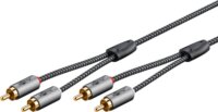 Goobay 65292 2x RCA apa - 2x RCA apa Kábel (1m)