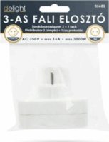Delight 250V Elosztó 3 aljzatos