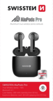 Swissten Alupods Pro TWS Wireless Headset - Fekete
