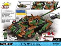 Cobi T-72M1R (PL/UA) tank 724 darabos építő készlet