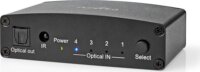 Nedis ASWI2514BK 4x Toslink anya - Toslink anya Elosztó