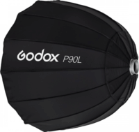 GODOX P90L Softbox Hatszögletű Ernyő Reflektor - Fekete (90cm)