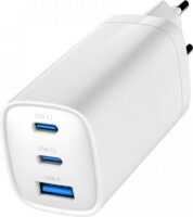 Gembird TA-UC-PDQC65-01-W 2x USB-C / USB-A Hálózati töltő - Fehér (65W)