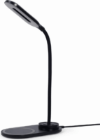 Gembird TA-WPC10-LED-01-MX Asztali lámpa + Vezeték nélküli töltő - Fekete