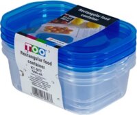 TOO KT-077 Műanyag ételtároló készlet 0,5L (3 db)