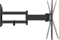 Meliconi SlimStyle Plus 400SDR Fast Block 40"-82" LCD TV/Monitor fali tartó - Fekete (1 kijelző)