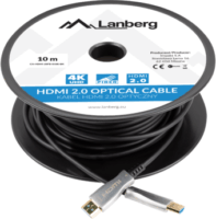 Lanberg CA-HDMI-20FB-0100-BK HDMI - HDMI 2.0 Aktív optikai kábel 10m - Fekete