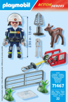 Playmobil 71467 City Action - Tűzoltó állatmentés közben