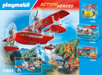 Playmobil 71463 City Action - Tűzoltó repülőgép oltó funkcióval