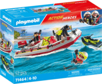 Playmobil 71464 City Action - Tűzoltócsónak aqua scooterrel