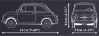 COBI Fiat 500 Abarth 1091 darabos építőjáték készlet