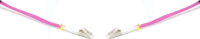 LinkEasy FPC-LCU-LCU-OM4-3M-D optikai patch kábel LC/UPC - LC/UPC Duplex 3m - Rózsaszín