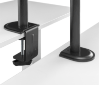 SBOX LCD-352/2-2 17"-32" LCD TV/Monitor Asztali tartó kar - Fekete (2 kijelző)