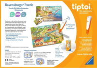 Ravensburger Kis felfedezőknek: Dinoszauruszok 2 x 12 darabos tiptoi Oktató Puzzle