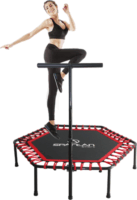 Spartan Szögletes Fitness trambulin kapaszkodóval - 137 cm