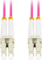 Lanberg FO-LULU-MD41-0050-VT optikai patch kábel LC/UPC - LC/UPC Duplex 5m - Rózsaszín