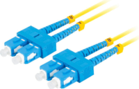 Lanberg FO-SUSU-SD11-0100-YE optikai patch kábel SC/UPC - SC/UPC Duplex 10m - Sárga