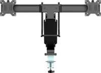 Multibrackets M Deskmount Slim Basic Dual 17"-27" LCD TV/Monitor asztali tartó kar - Fekete (2 kijelző)