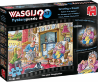 Jumbo 19175 Wasgij Mystery 17 - Béke öröm karikatúra 1000 darabos Kreatív Puzzle