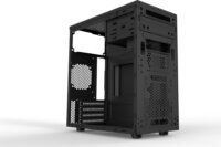 AIO Bohemian II Gloss Black fekete mATX számítógép ház - táp nélkül