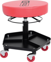 KS Tools 500.8030 Gurítható Műhely ülés - Fekete/Piros