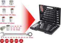 KS Tools 503.4960 GEARplus Csillag-villáskulcs racsnis készlet (30db / csomag)