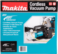 Makita DVP181ZK 18V Akkumulátoros Kétlépcsős vákuumszivattyú (Akku és töltő nélkül)