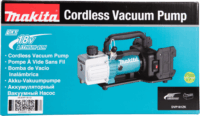 Makita DVP181ZK 18V Akkumulátoros Kétlépcsős vákuumszivattyú (Akku és töltő nélkül)