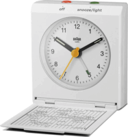 Braun BC 05 W Quarz Ébresztőóra - Fehér