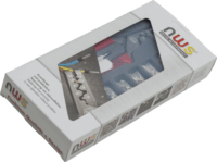 NWS 143-BS Krimpelő fogó érvéghüvelyekhez + érvéghüvely (302 db / csomag)