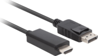 Lanberg CA-DPHD-11CC-0050-BK DisplayPort 1.1 - HDMI 1.4 Kábel 3m - Fekete