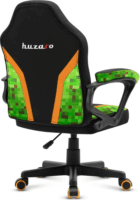 Huzaro Ranger 1.0 Gyerek Minecraft Gamer szék - Fekete/Zöld/Narancssárga