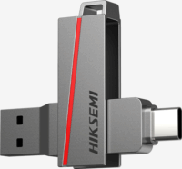Hiksemi Dual Slim USB Type-C / USB Type-A 3.2 16GB Pendrive - Ezüst