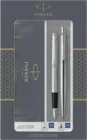 Parker Jotter 2 darabos Golyóstoll és Töltőtoll készlet (Kék tinta / M) - Ezüst