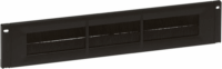 Legrand 046529 19" kábelbevezető kefepanel 2U - Fekete