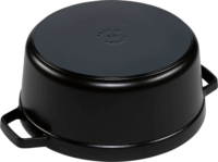Staub La Cocotte 26cm Sütőedény kerek - Fekete