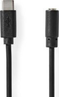 Nedis CCGL65960BK10 USB Type-C apa - 3.5mm Jack anya Adapter