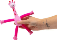 Harmonika testű világító zsiráf tapadókoronggal - Többféle