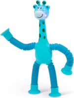 Harmonika testű világító zsiráf tapadókoronggal - Többféle