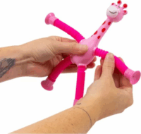 Harmonika testű világító zsiráf tapadókoronggal - Többféle