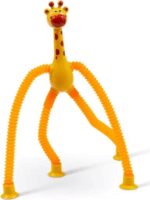 Harmonika testű világító zsiráf tapadókoronggal - Többféle