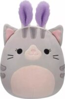 Squishmallows Tally szürke cica plüss figura nyuszifülekkel - 20 cm