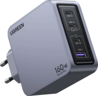 Ugreen 25877 Nexode Pro 3x USB Type-C / 1x USB Type-A GaN Hálózati töltő + USB Type-C kábel - Szürke/Fekete (160W)