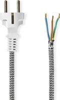 Nedis CEGL11930WT 230V Hálózati tápkábel 3m - Fekete/Fehér