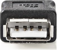 Nedis CCGB60900BK USB Type-A anya - USB Type-A anya Toldó - Fekete