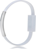 Akyga AK-AD-34 USB-AF USB Type-A apa - Micro USB Type-B Adat és töltő kábel - Fehér (0.23m)