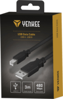 Yenkee YCU 016 BK USB Type-A apa - USB Type-B apa Nyomtató kábel - Fekete (3m)