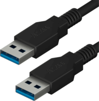 Yenkee YCU 013 BK USB Type-A apa - USB Type-A apa 3.0 Adatkábel - Fekete (1.5m)